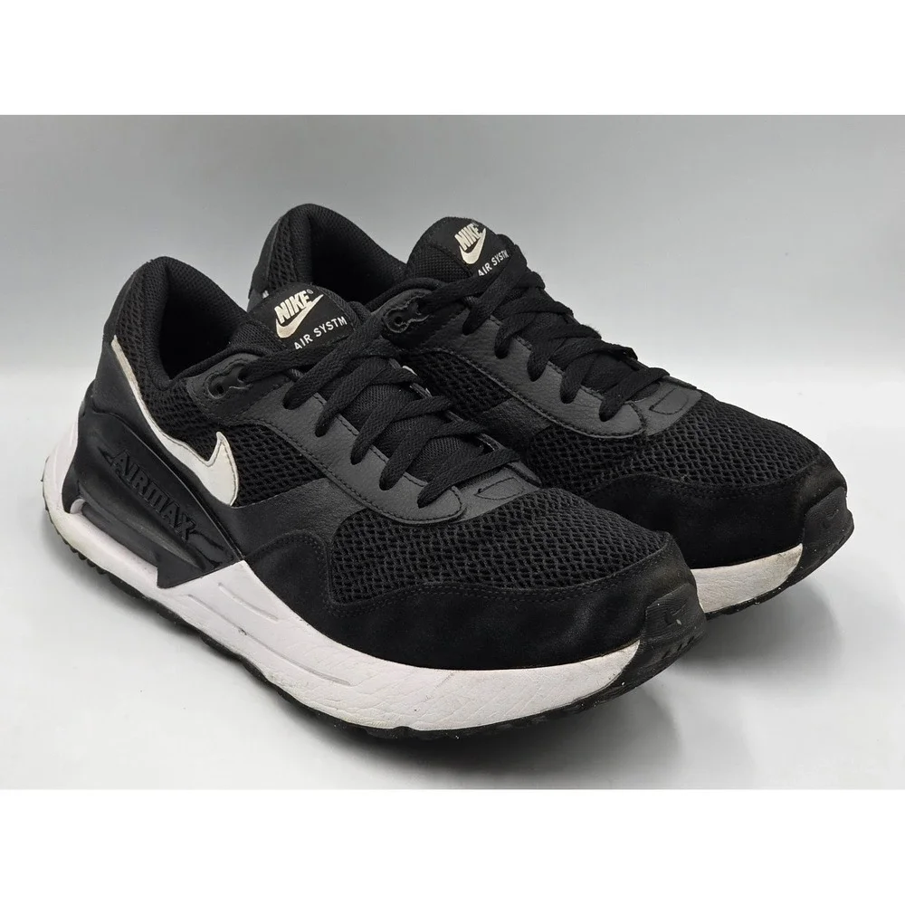 Nike Air Max SYSTM Mens 11.5 Black Grey White Sneakers DM9537-001